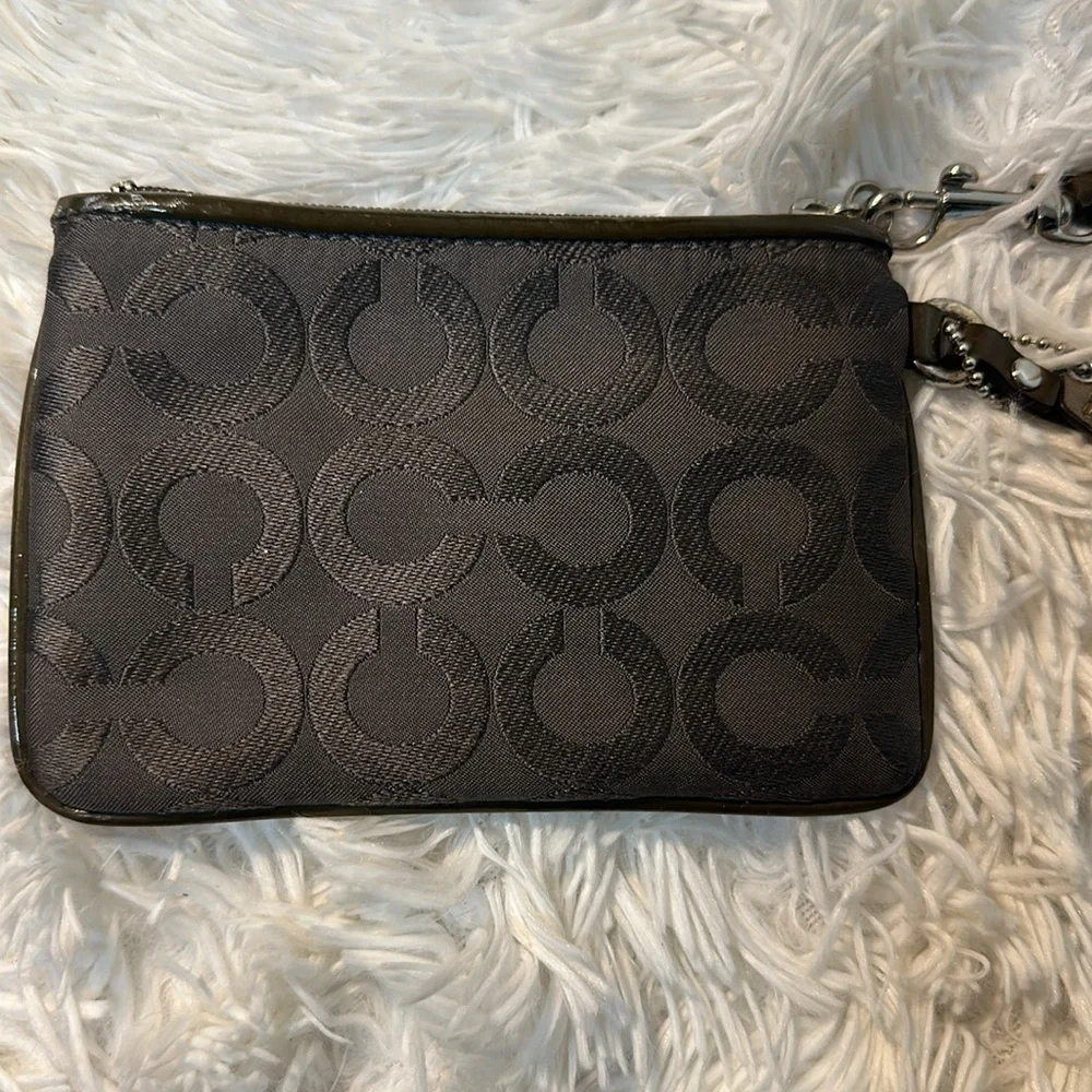 Coach OP Art Wristlet Pouch Wallet Clutch
